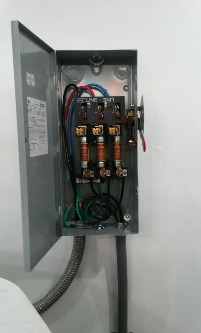 Three-phase disconnect switch installed for Electrical Wiring & Rewiring in Penrose