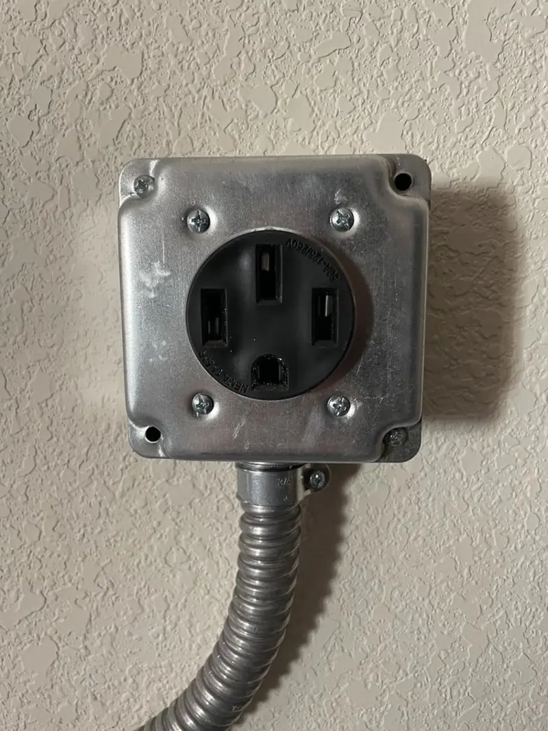 NEMA 14-50 outlet installed for Electrical Panel Upgrade in Penrose