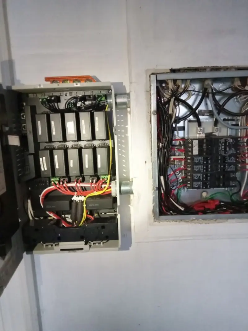 Electrical panel upgrade completed for Security Camera Wiring in Penrose